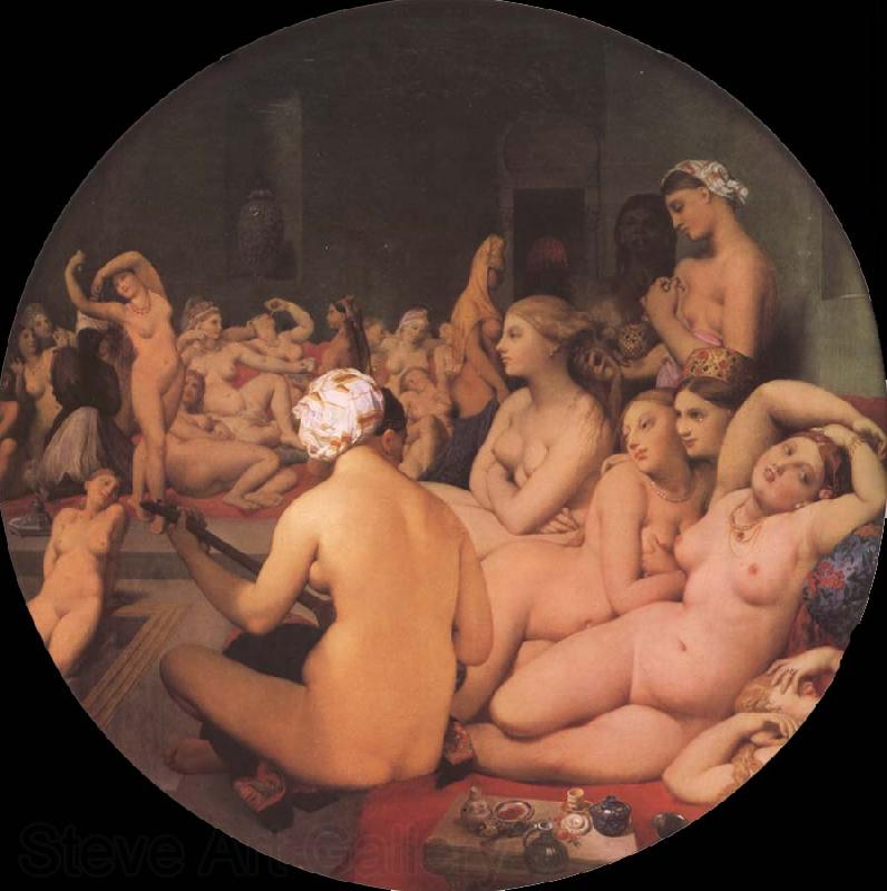 Jean-Auguste Dominique Ingres The Turkish bath Norge oil painting art